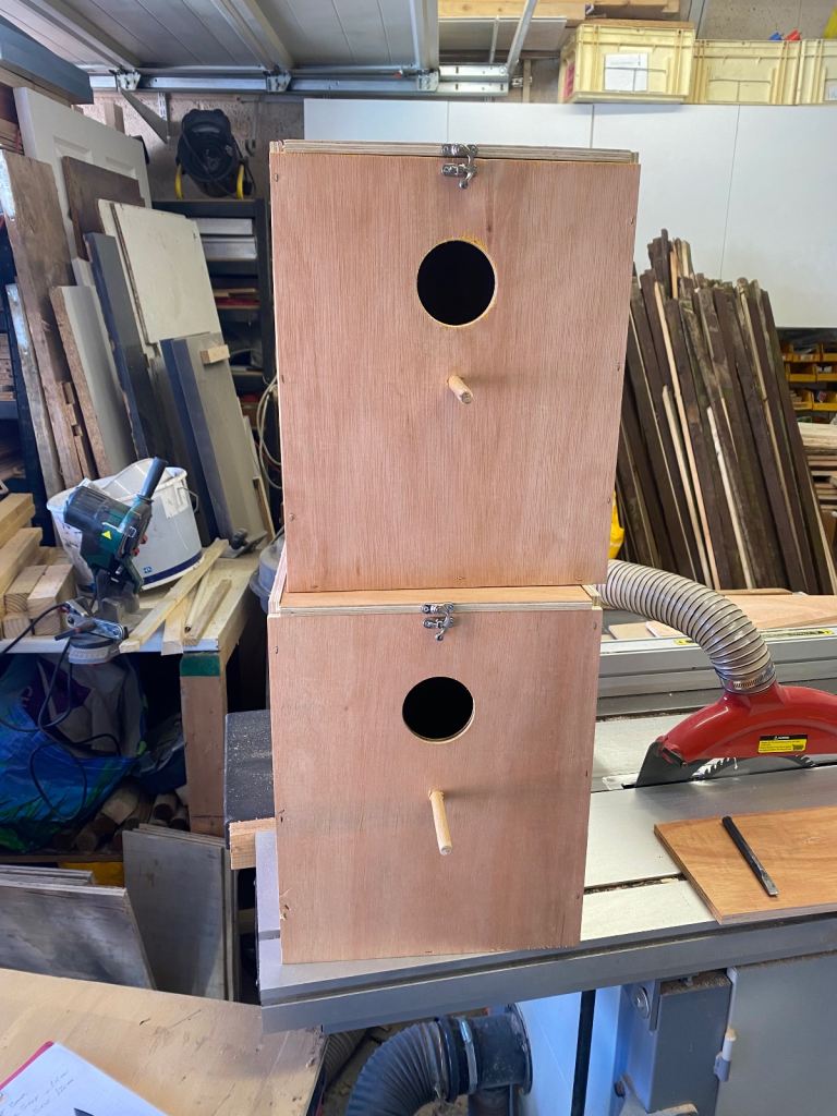 Parrots nest boxes 