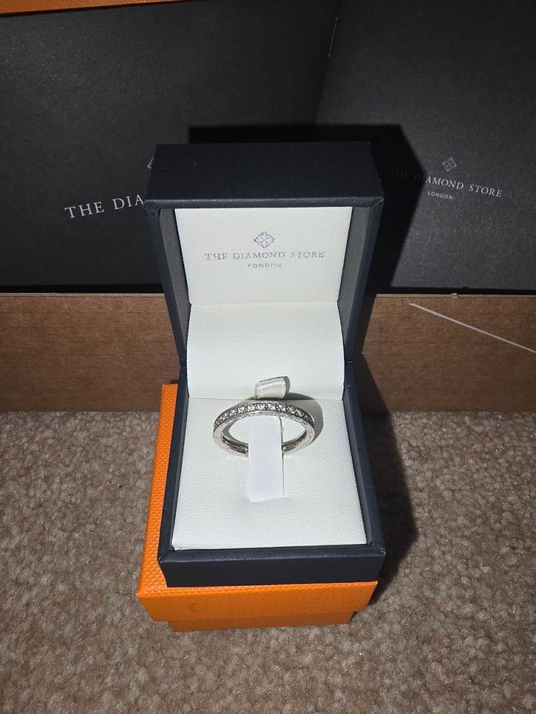 White gold eternity ring 