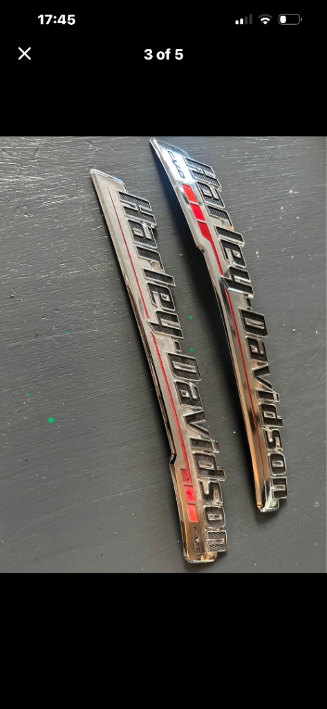 Harley Davidson cvo tank badges 