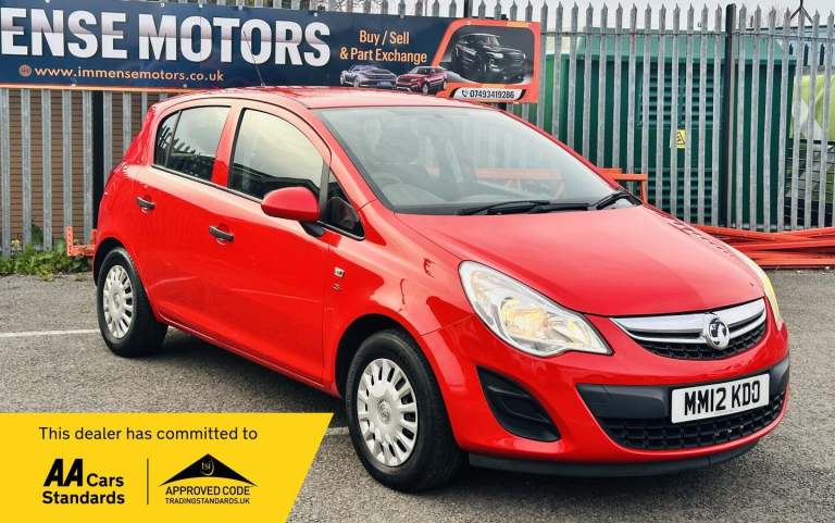 2012 Vauxhall Corsa 1.2 S 5dr HATCHBACK PETROL Manual