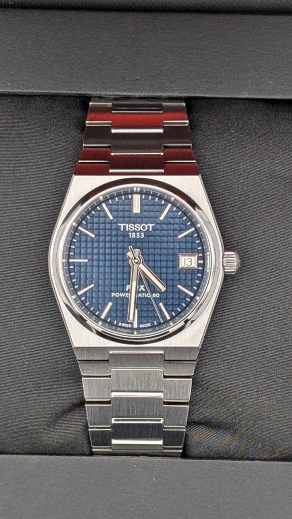 Tissot PRX Powermatic 80 35mm Swiss Watch in Blue (Automatic)