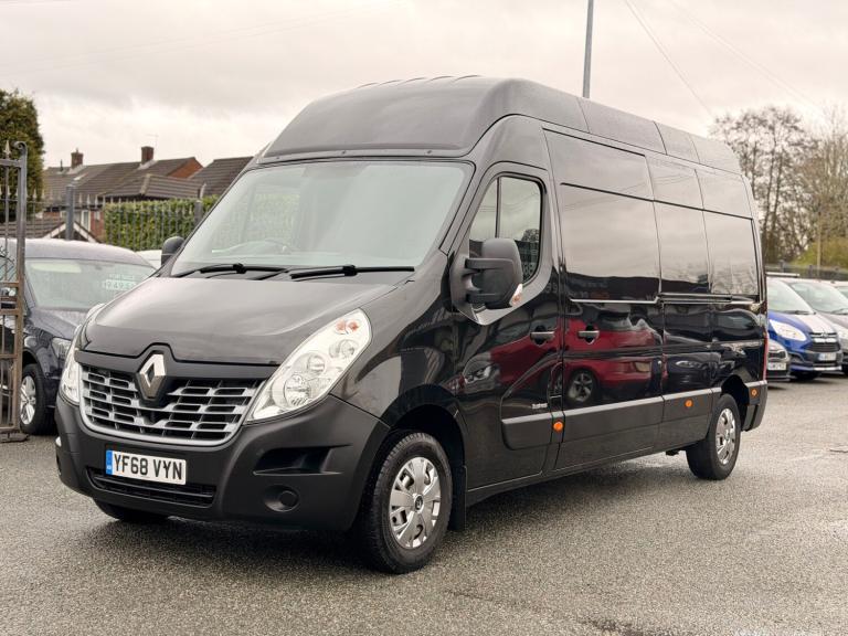 2019 68 RENAULT MASTER 2.3 DCI BUSINESS LWB HIGH ROOF PEARL BLACK FSH 1 OWNER  