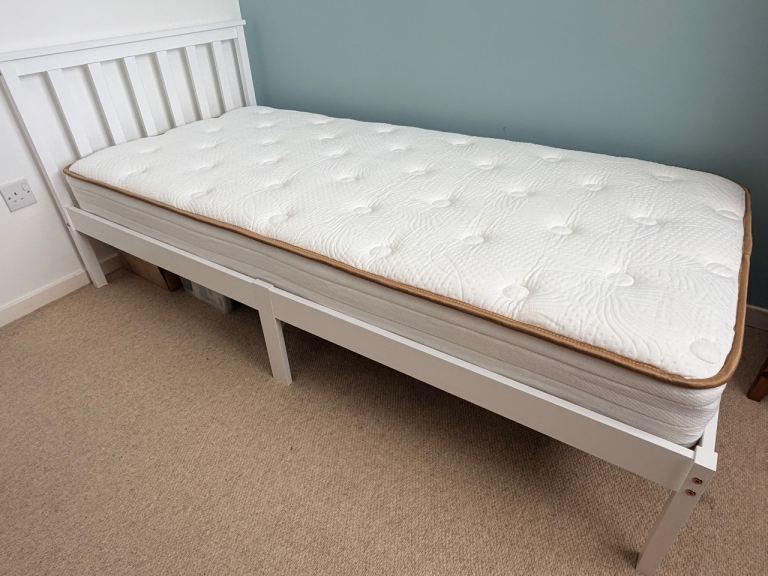 Single bed frame and mattress - unused - perfect condition 