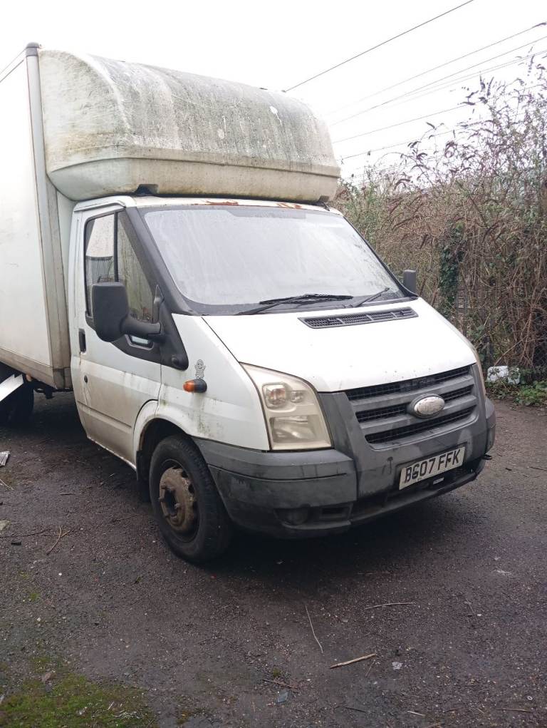 Ford, TRANSIT 2007 2.4 Diesel 6 Speed Manual Luton Van Extended Frame for spares 