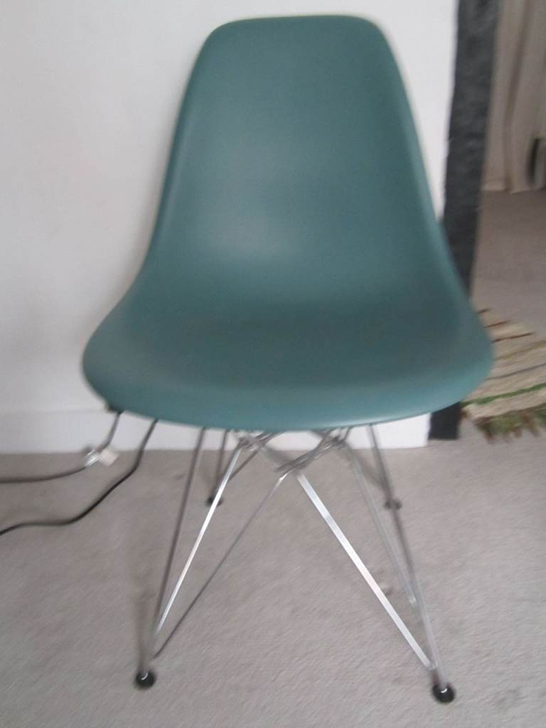 Eames chair and kitchen stool