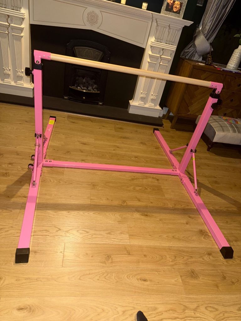Cannons UK folding expandable junior pro gymnastics bar plus mats