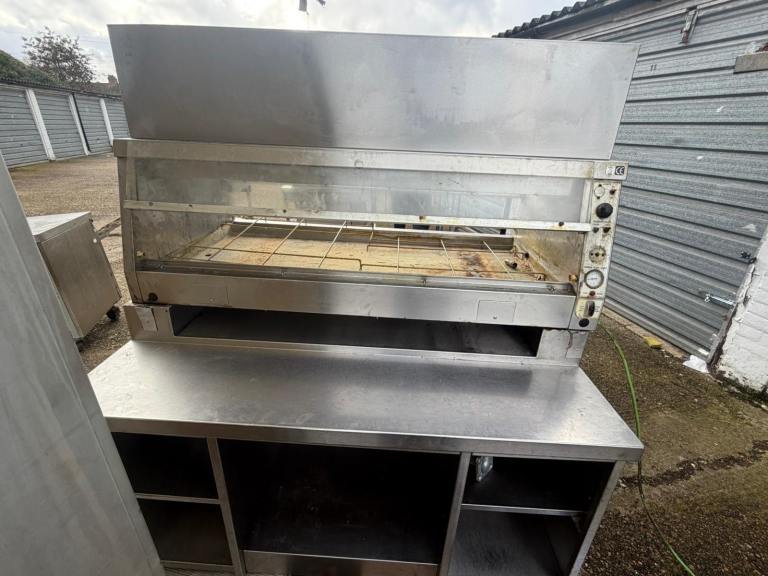 Commercial hot display chicken shop Heated display cabinet chicken shop 