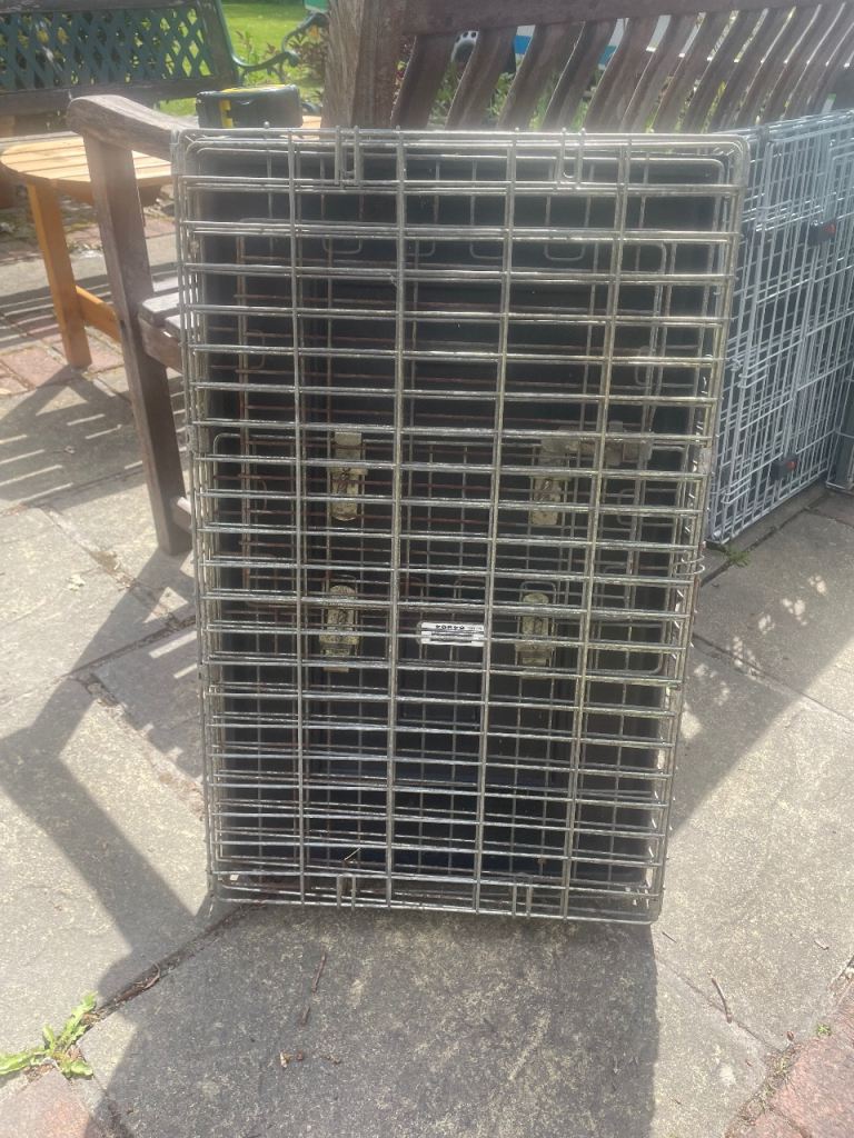 Metal dog crate