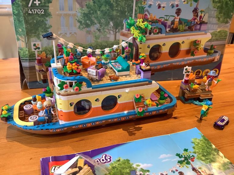 Lego Friends 41702 Canal Houseboat *Retired* Box & Instructions 