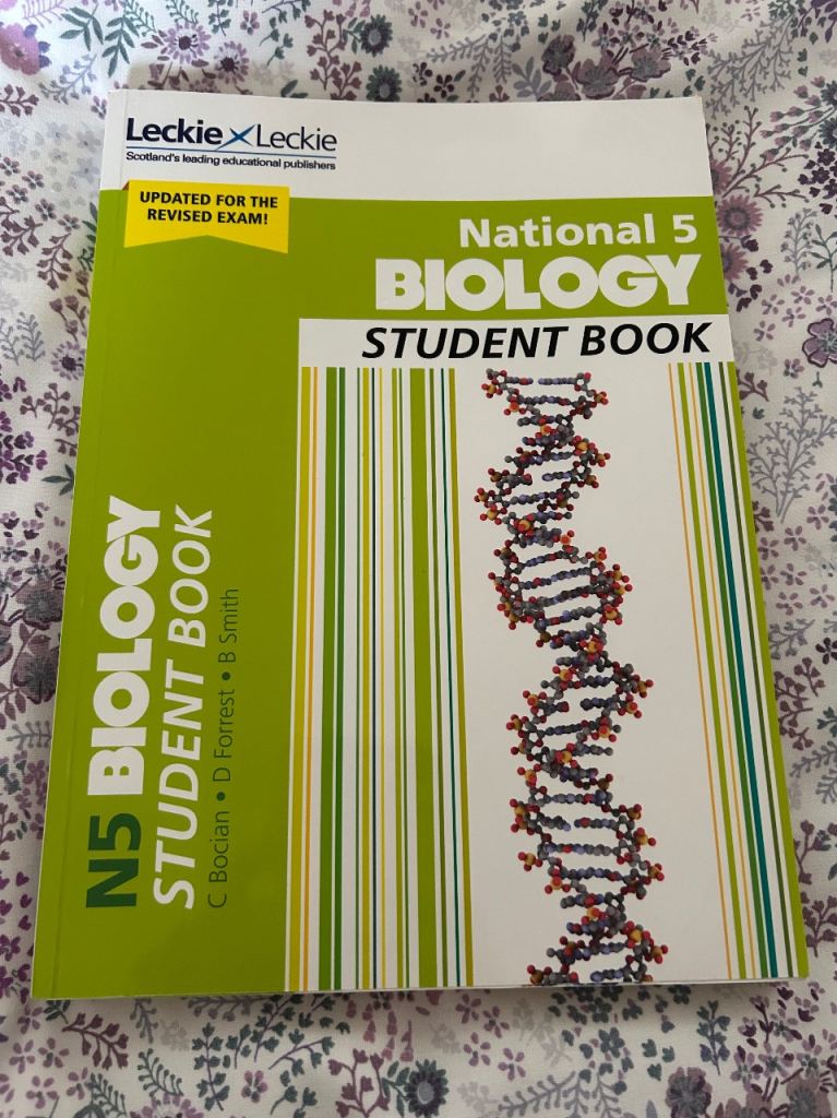 National 5 Biology Student Book (Leckie & Leckie) – Good Condition