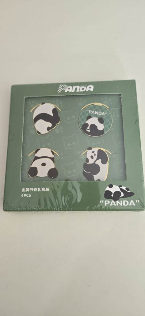 Chinese Metal Book Marks with panda Design