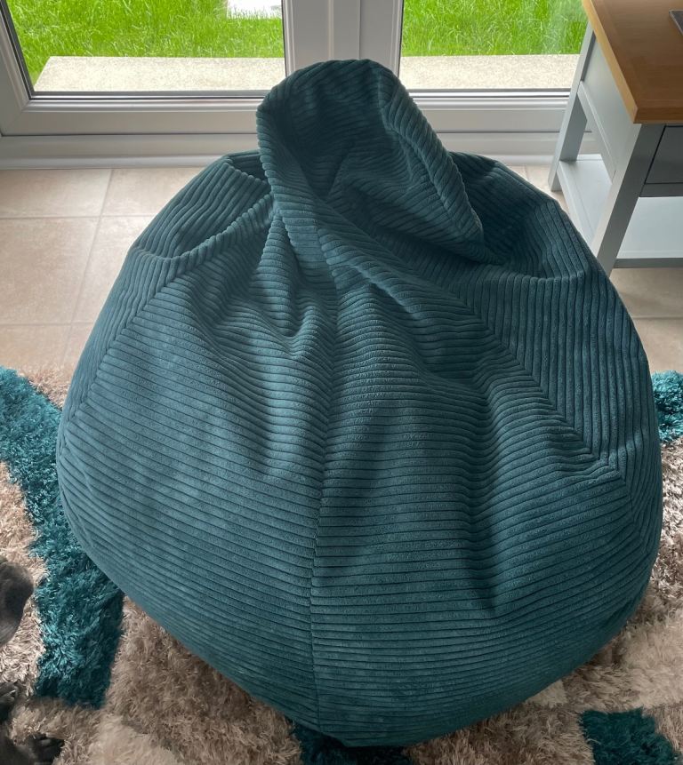 Jumbo Teal bean bag 