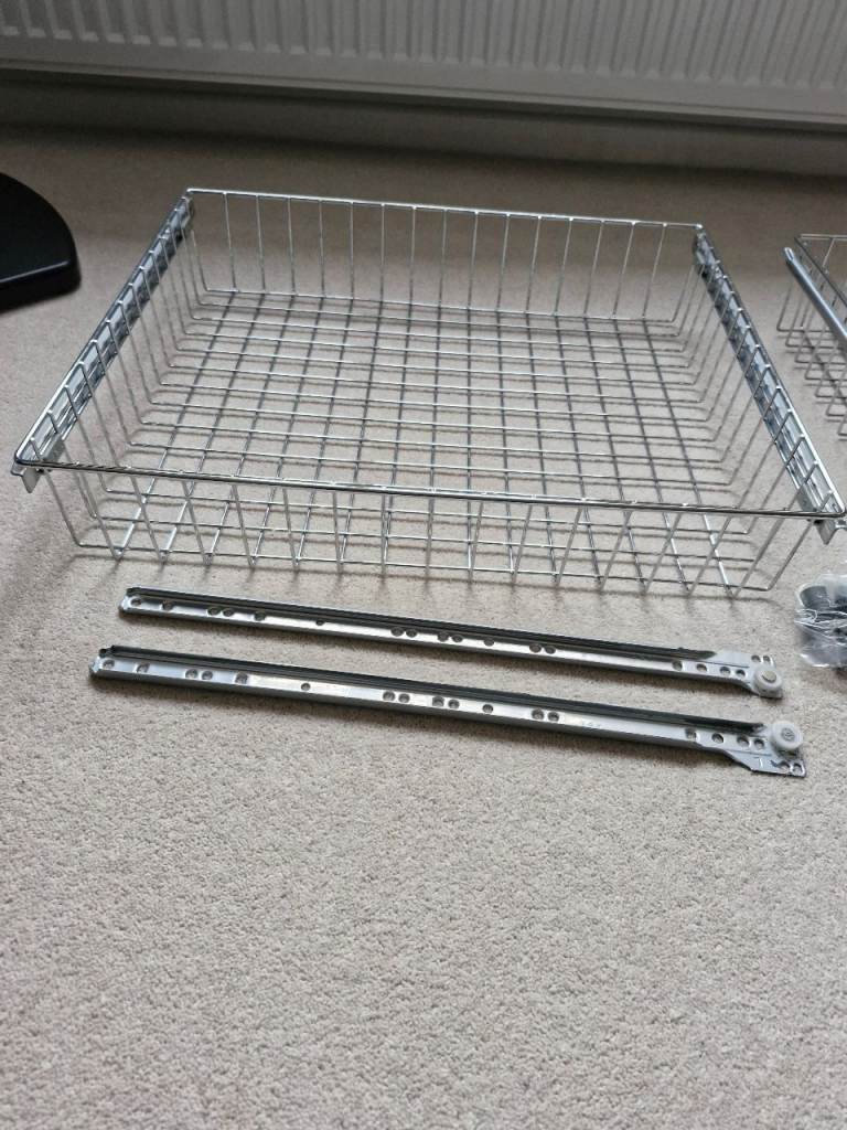 Kitchen Wire Basket Drawer x 2