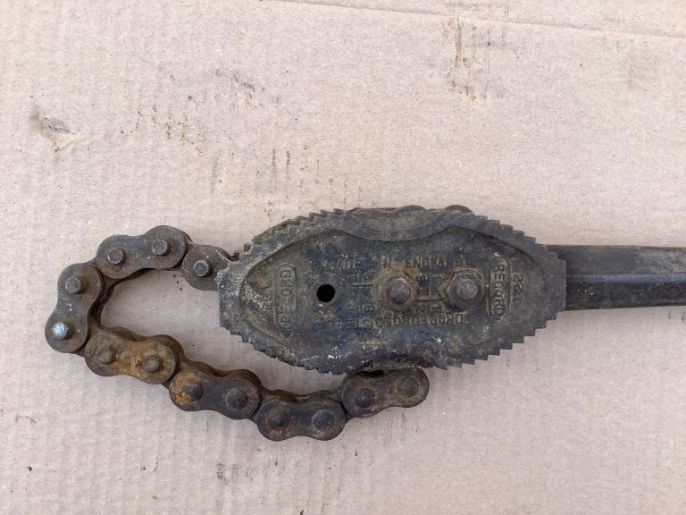 Vintage Record 231 Chain Pipe Wrench 1/8"- 1 1/2” Engineer Plumbers Tool