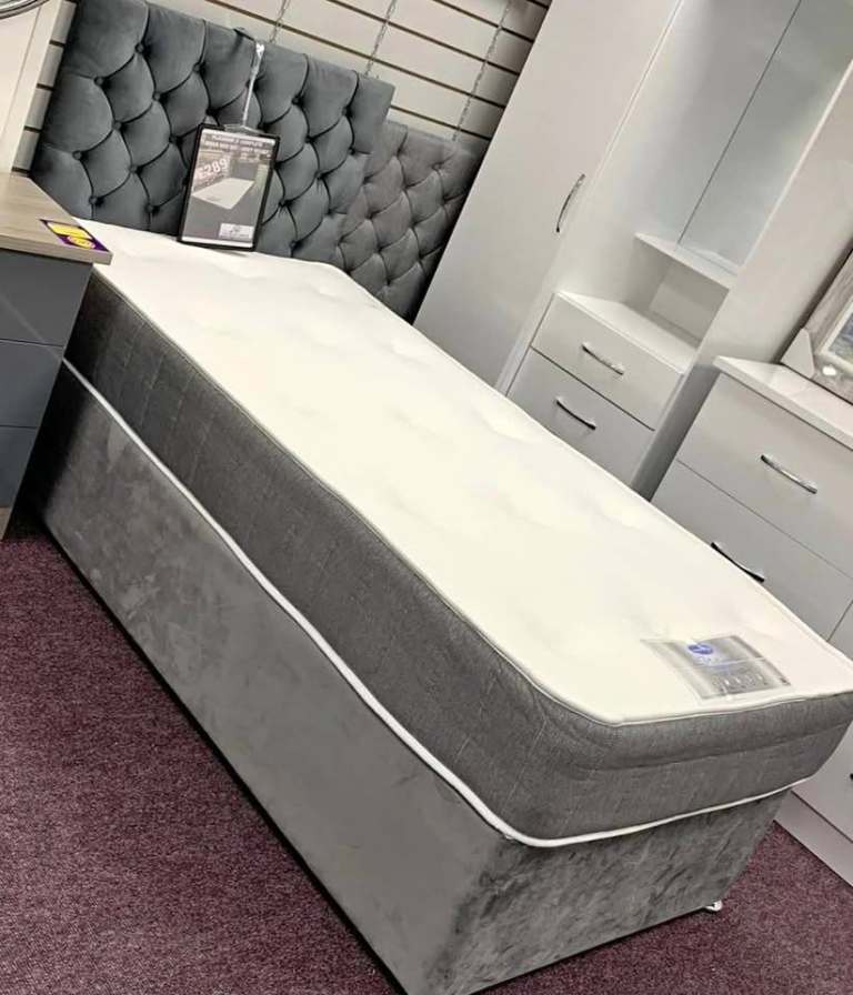 TODAY DELIVERY || 3FT Single, Small double, double & Kings Sizes Divan beds with mattress || COD