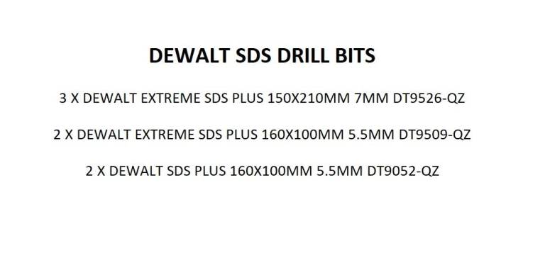 DEWALT SDS DRILL BITS