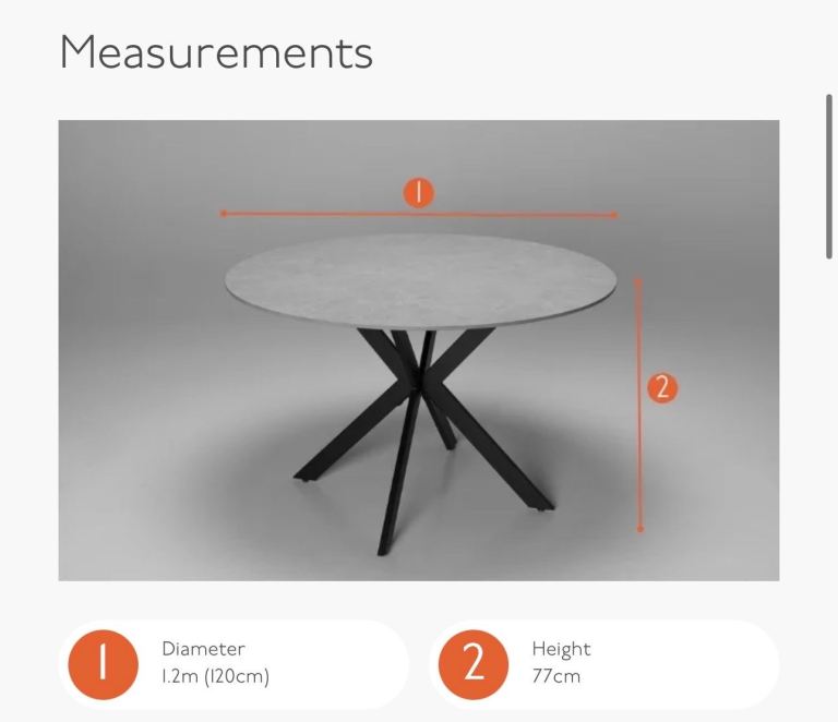 Dining table with chairs