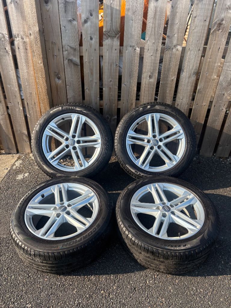 Genuine 19” Audi Q5 OEM Alloy Wheels with Pirelli Scorpion All Season Tyres – £325