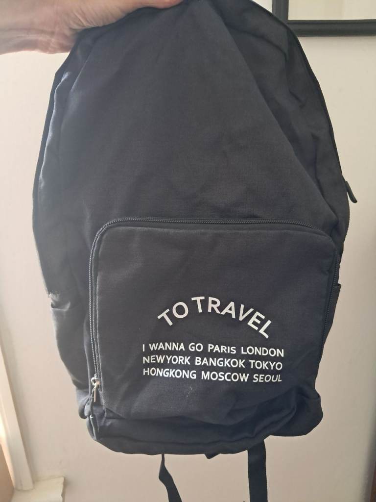 NEW Black rucksack / backpack new amd unused