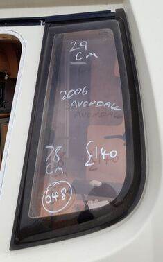 Avondale caravan front nearside window 