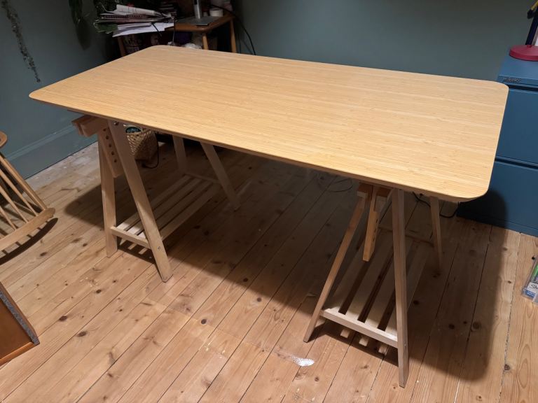IKEA Mittback Trestle Desk