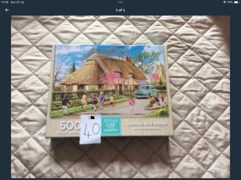 500 piece Skipping Into Spring puzzle