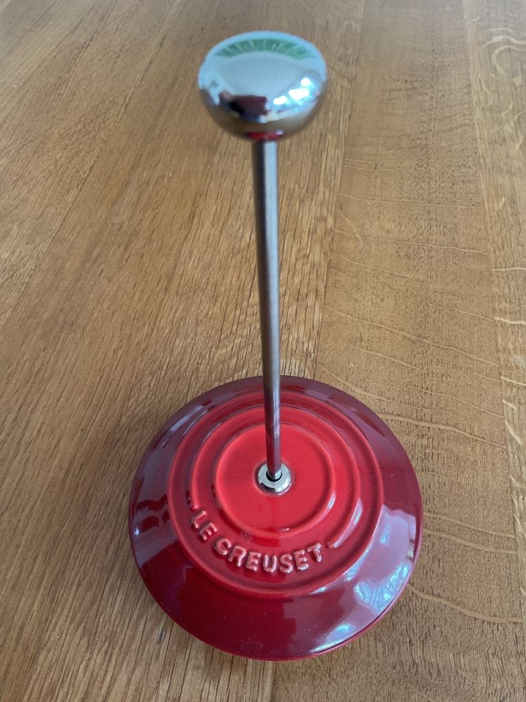 Le Creuset Cafetière Plunger and Cerise Lid