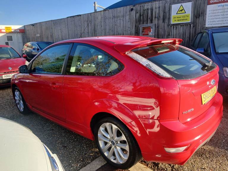 Ford Focus Zetec S, Red 3 door. 