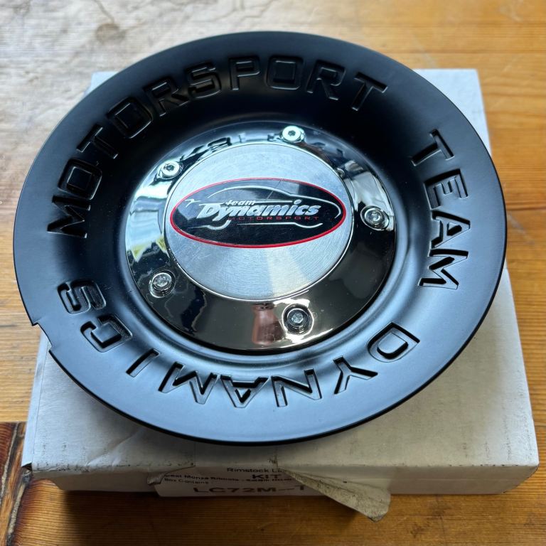 Team Dynamics Monza Imola Alloy Wheel Centre Cap Black New 