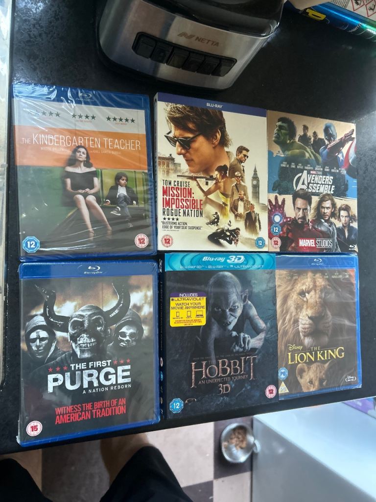 Selection of Blu-ray Movies – New, Still Sealed