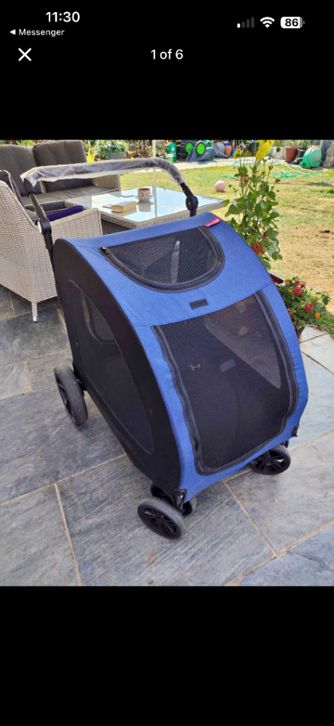 Doogo large dog pushchair