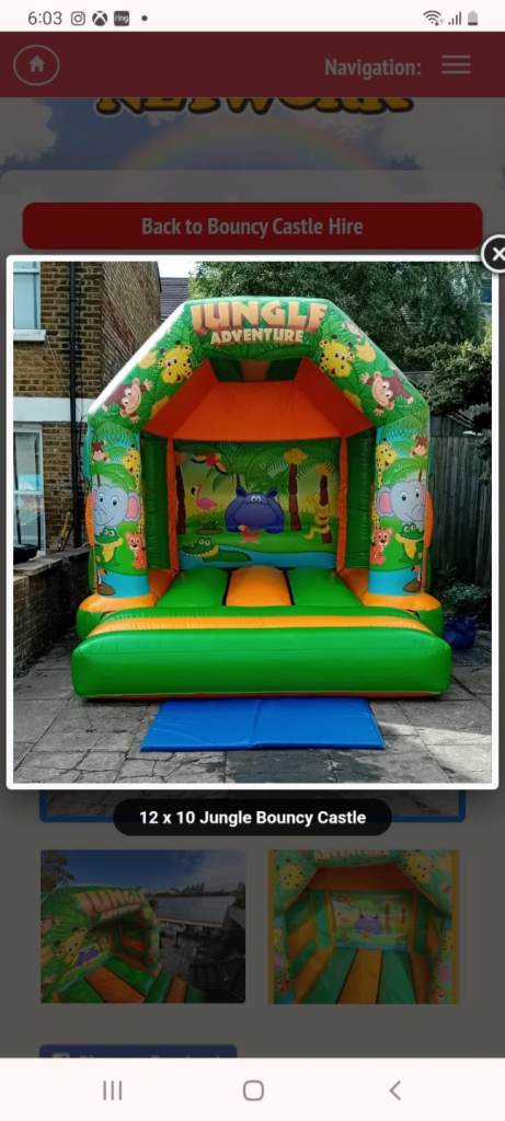 Bouncy castle for sale