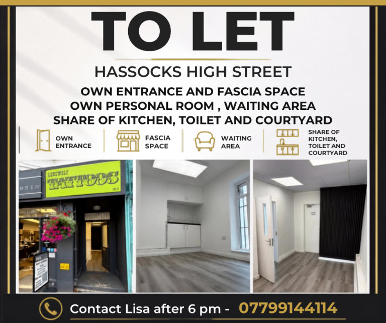 Retail room to let with own high street entrance 
