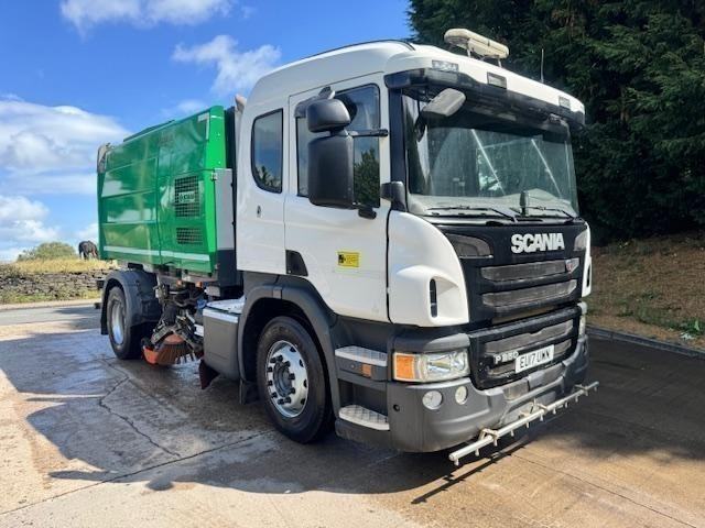 2017 17 Scania P250 Euro 6 Sleeper cab Scarab M65T dual sweep gully arm a/c