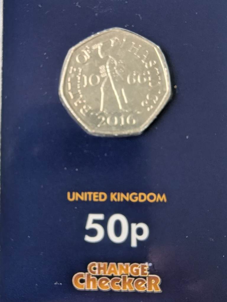 50p coin - 2016 Battle of Hastings 