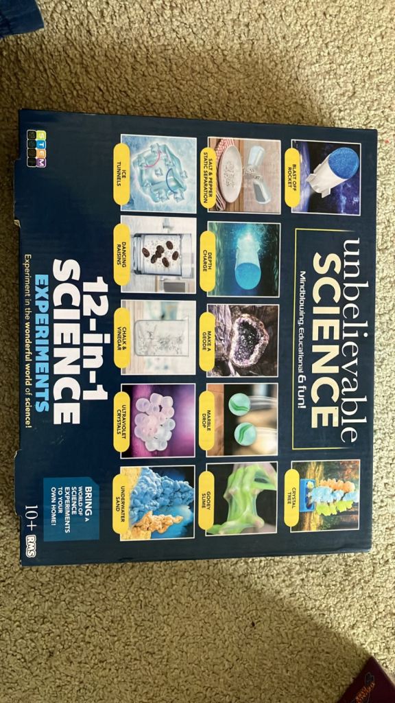 Unbelievable Science 12-in-1 Experiments Kit – Brand New