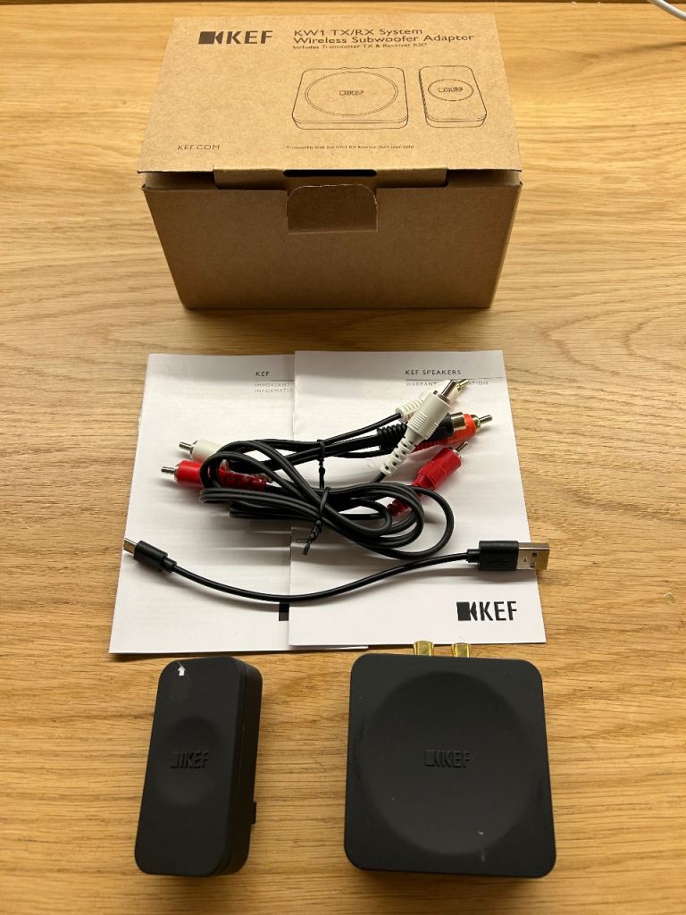KEF KW1 TX/RX System Wireless Subwoofer Adapter Kit | SP4020BA