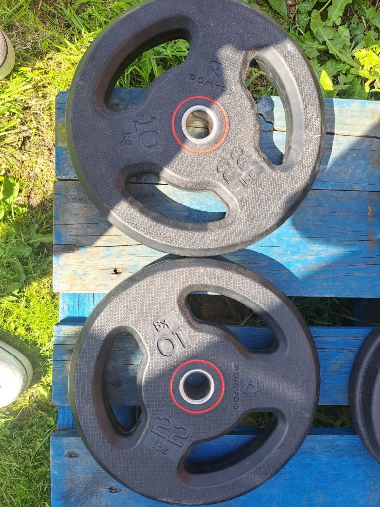 Domyos standerd weight plates 2x10kg 