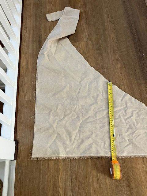 FREE: fabric remnants- beige woven fabric for light upholstery