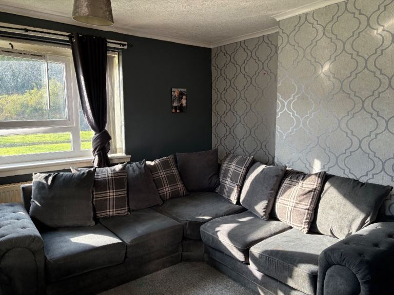 Large Grey Corner Sofa  – Good Condition