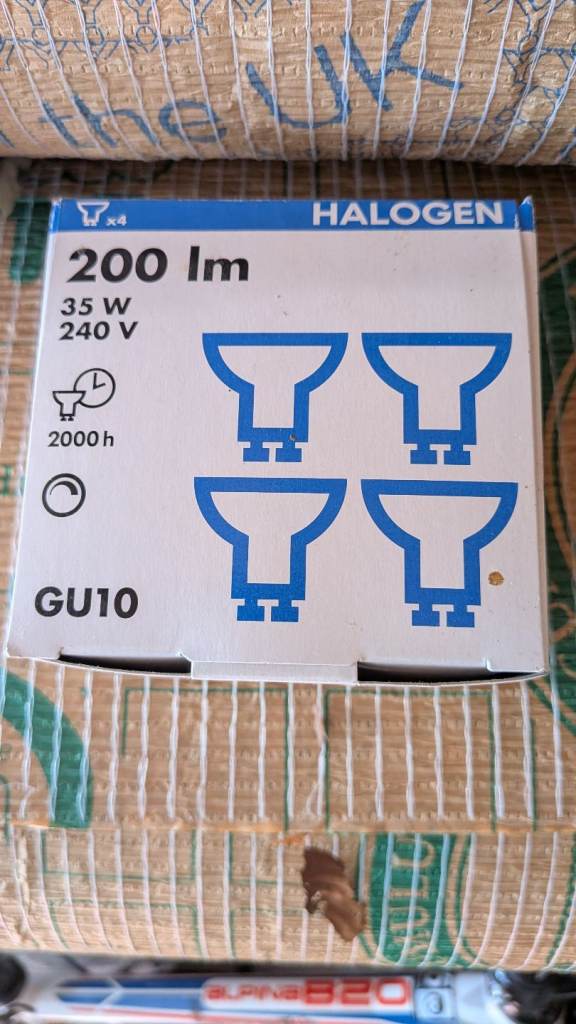 IKEA halogen GU10 X4 bulbs
