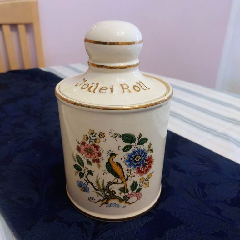 Vintage Price Kensington Ceramic Toilet Roll Storage Pot 
