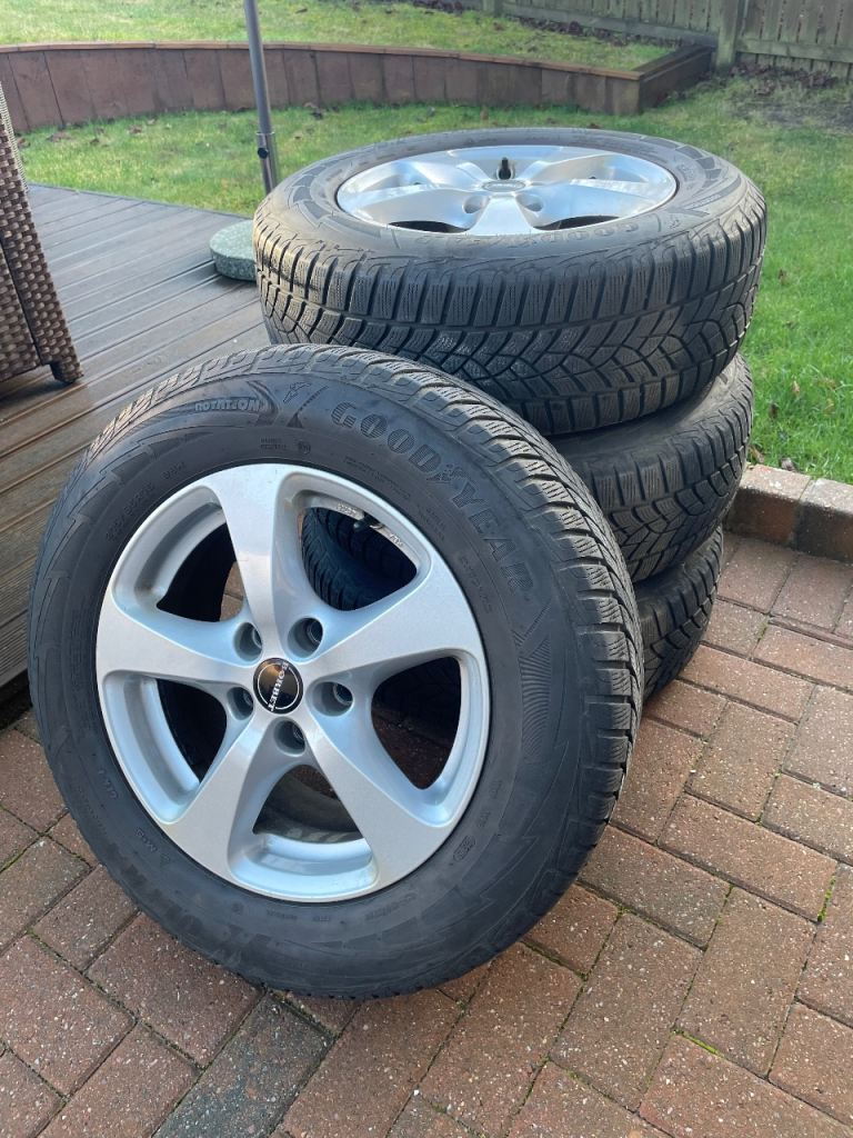 Alloys with winter tyres