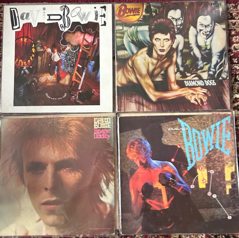 David Bowie Record Collection Vinyl x 8