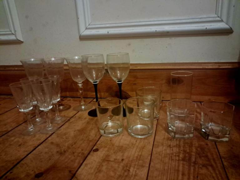 Selection of drinking glasses