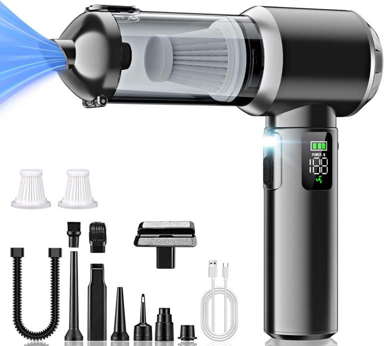 New 4-in-1 Handheld Vacuum Cleaner & Air Blower