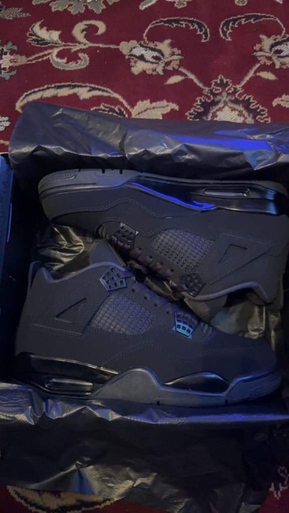 Jordan Air Jordan 4 Black Cat Trainers - As Good As New