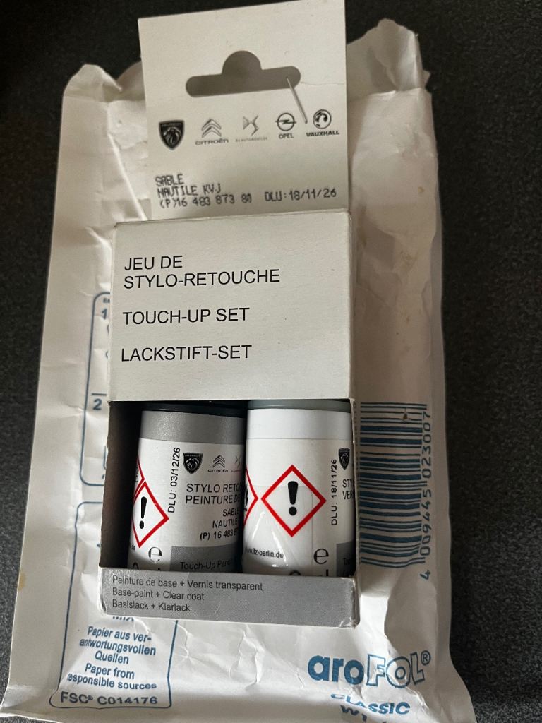 Touch up paint for Citroen C3 aircross