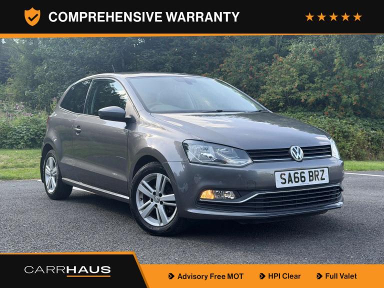 2016 Volkswagen Polo 1.0 Polo Match 3dr Hatchback Petrol Manual