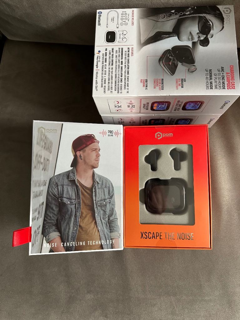 Headphones 3x set Active Noise Cancelling 